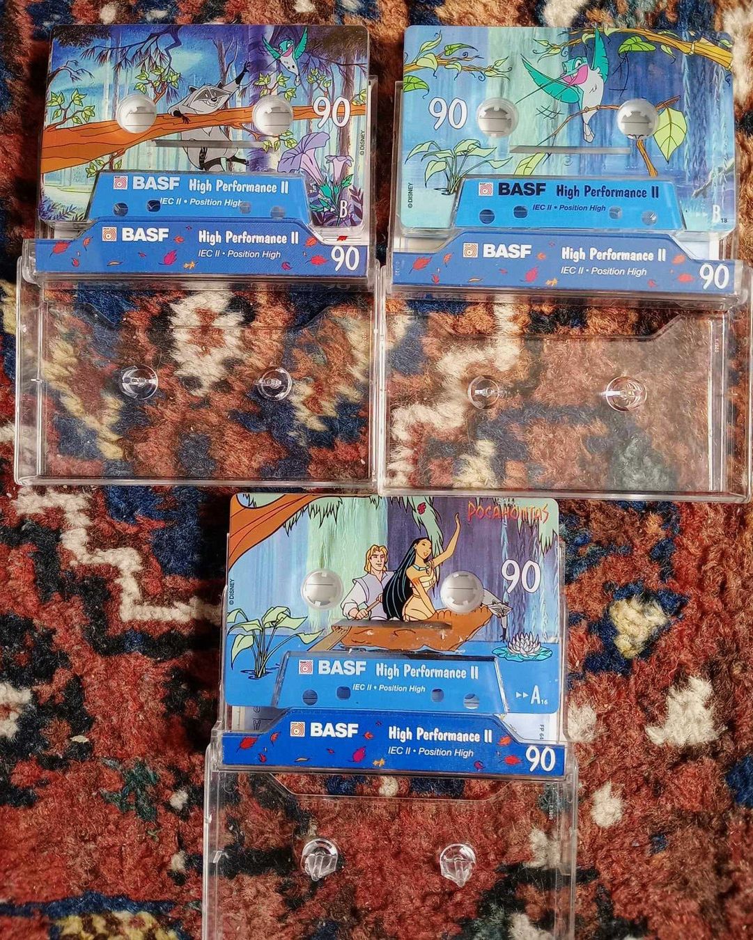 Musicassette: BASF 90 POCAHONTAS - 3 x cassettes MC - vierge – Usato da Le Locle venduto da borgespatricia 2