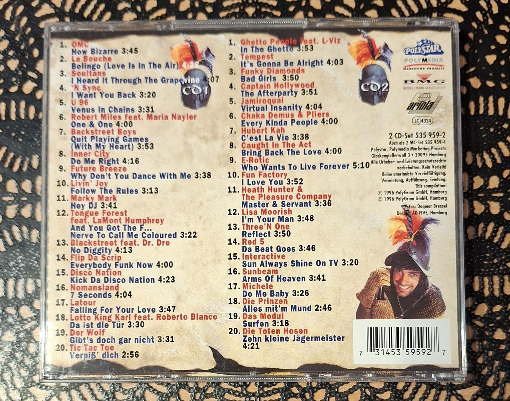CD: Just The Best Vol. 10, 2CD Hit Compilation Sampler 1996 – Usato da Schönenberg TG venduto da breiti12 1