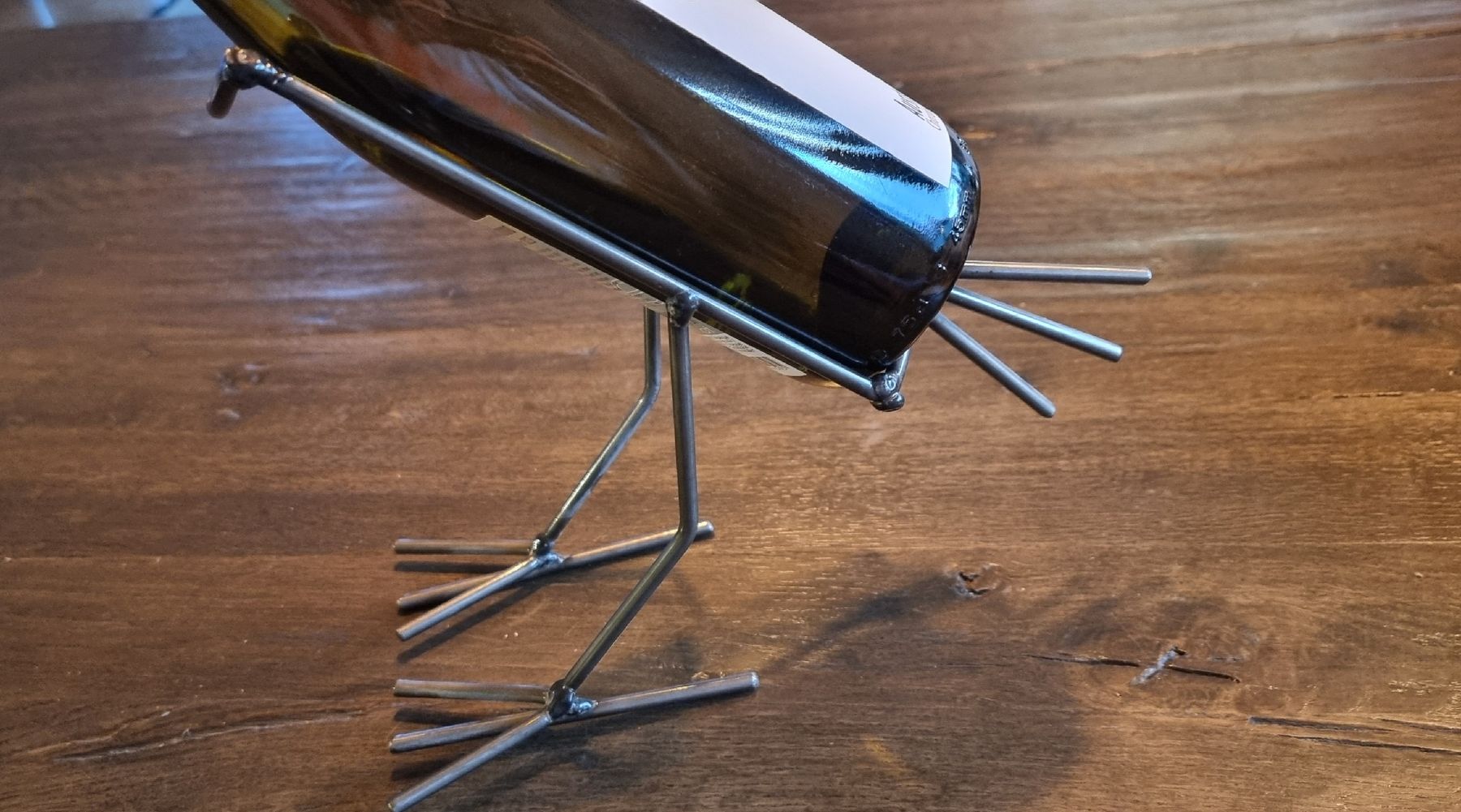 Alle Dekorationen: Witziger Flaschenhalter Vogel aus Metall - Handmade – Gebraucht aus Rombach von SYW 1