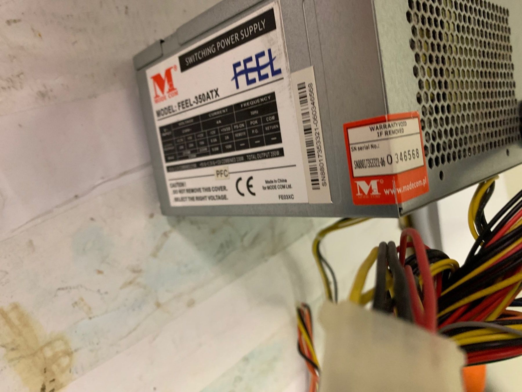 Elektronikbauteil: Feel  Netzteil für Computer Desktop 350ATX – Defekt aus Emmen von newdeal1970 3