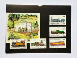 Briefmarken Niger Lokomotiven