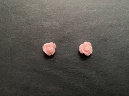 Ohrstecker Rose rosafarben