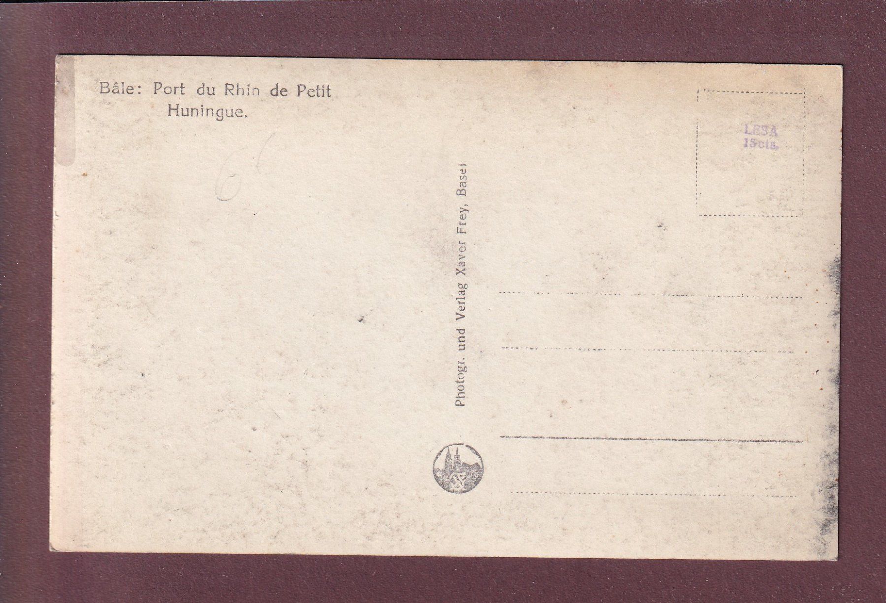Ansichtskarten: BASEL - Kleinhüninger Rheinhafen – Gebraucht aus Pully von nicecards 1