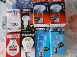 Glühlampen  E 27 ,25W-100W abzugeben