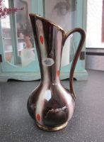 Mid Century Keramik Henkelvase, Jasba, 207/22, 60-70er Jahre