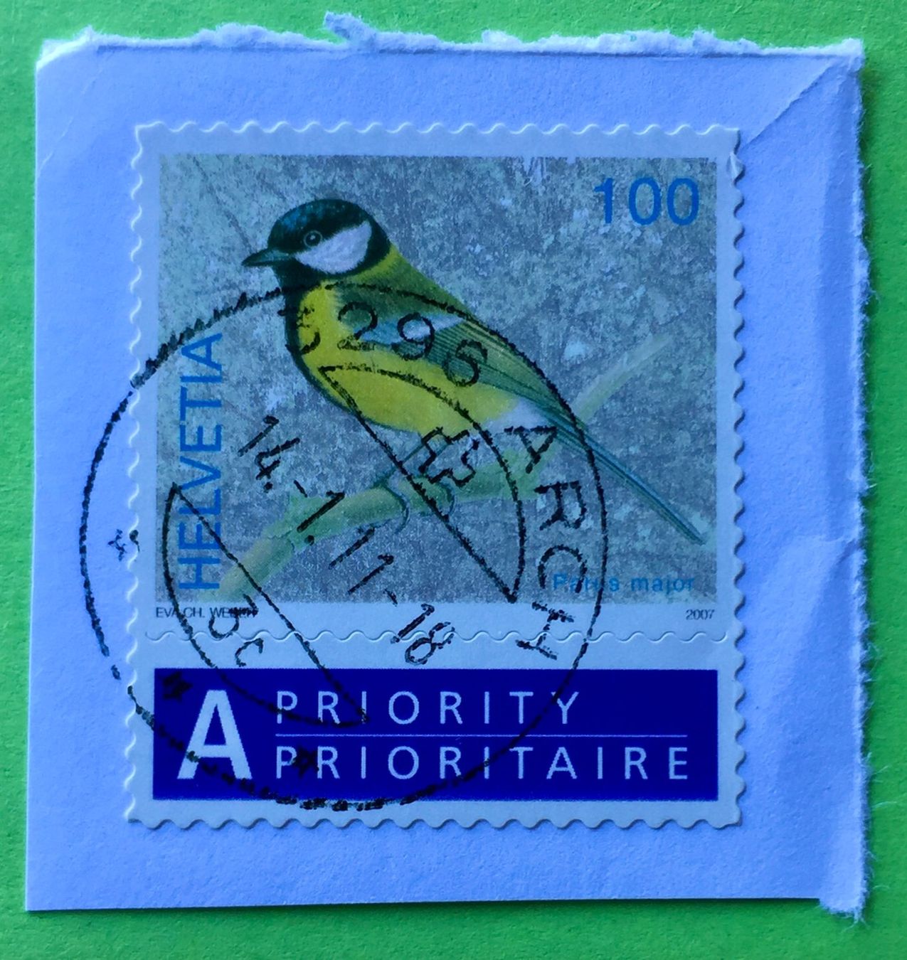 Tutti i francobolli: Nr.1237 Dauermarken 2007 mit Stempelt Kohlmeise   – Usato da Aarau venduto da Billa007