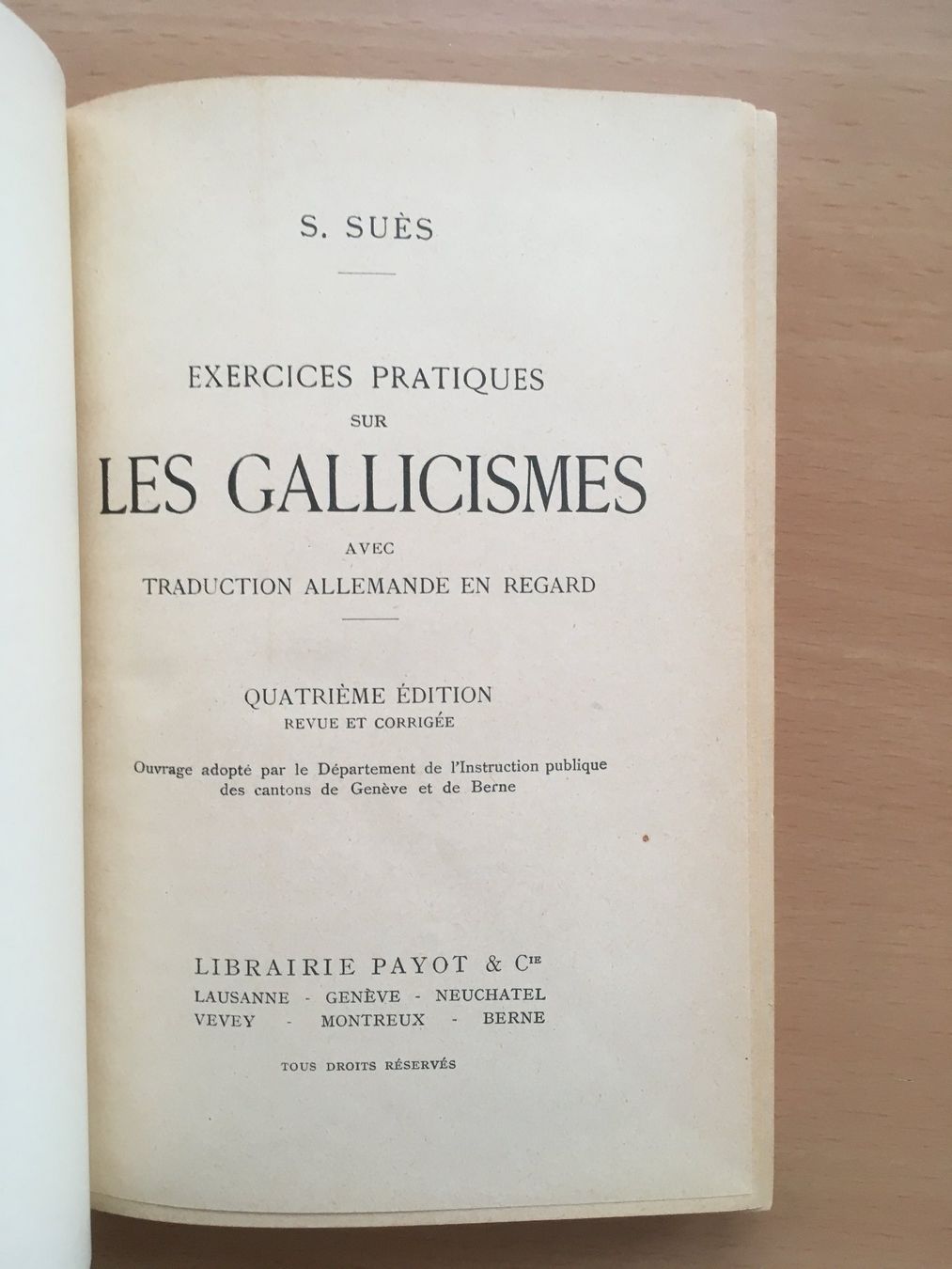 Libri: Les Gallicismes - S. Suès (1912) – Usato da Grenchen venduto da Kogi7 1