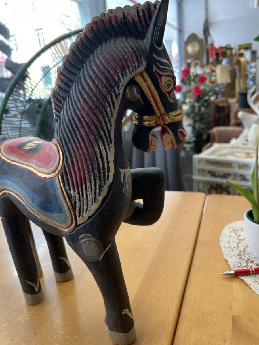 Statuette: Schnitzerei Pferd Dekoration Retro Antik  – Usato da Rorschach venduto da TrendyDeals 4