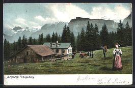 Engelberg /OW, Arnialp, Bauernhaus mit K