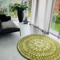 NANIMARQUINA Design Woll-Teppich Rangoli ⌀ 150 cm