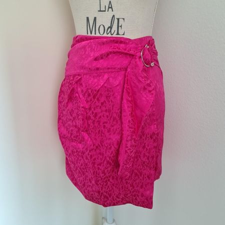 Morgan Pink Satin Skirt Gr 40 NEU