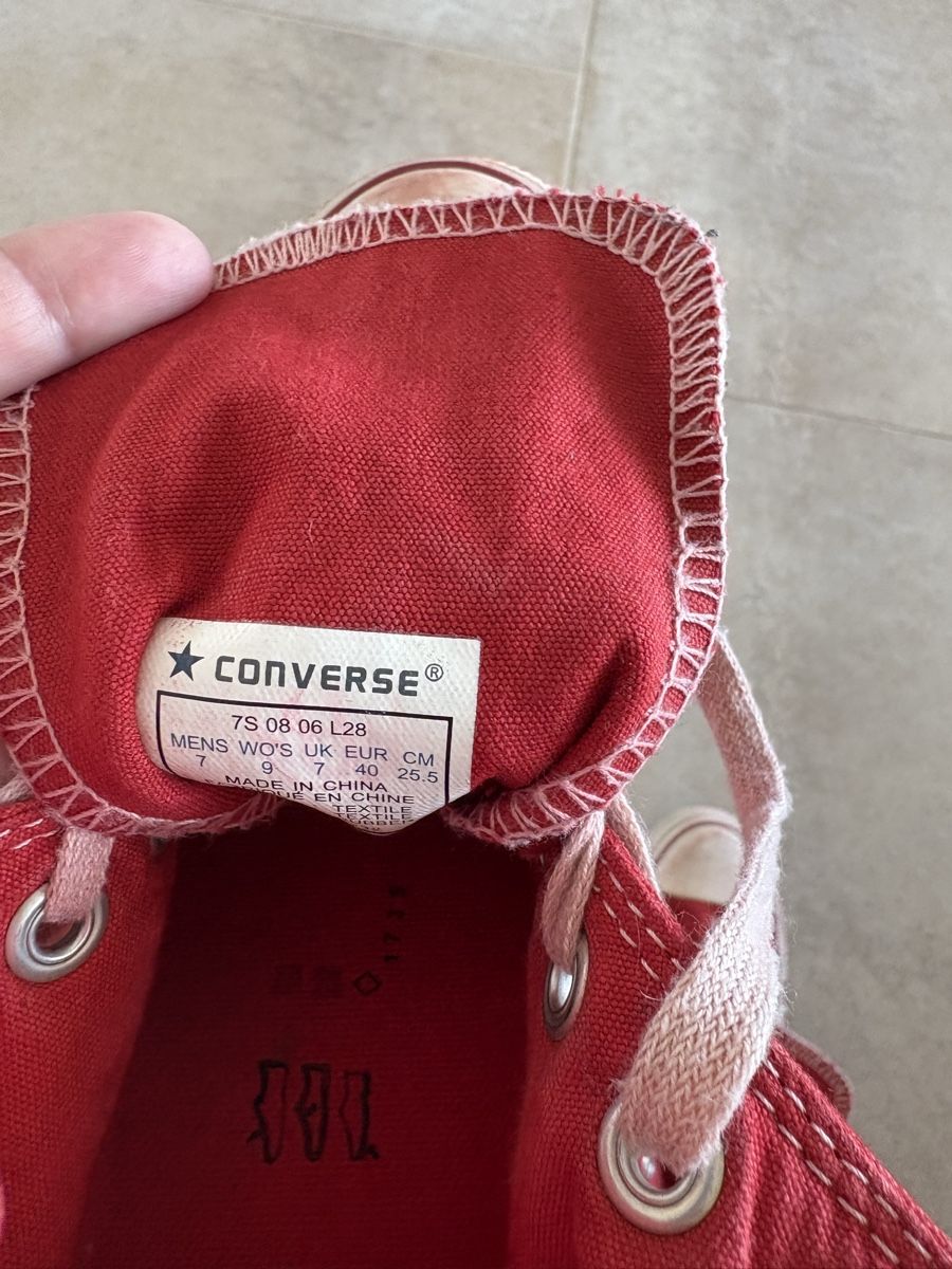 Converse Scarpe da uomo: Red Converse All-Star Hi-Tops Gr. 40 – Usato da Baden venduto da est_92cz 7