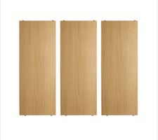 NEU! String shelf 78 x 20 cm, 3-pack, oak