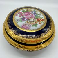 Ancienne boîte en porcelaine F.M. Limoges France