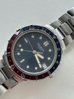 Balmain Herrenuhr Diver GMT Stahl Swiss Made Rarität!