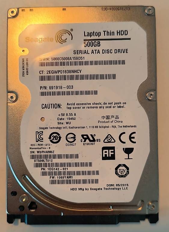Seagate Harddisks: Seagate Thin HDD 500 GB – Gebraucht aus Trüllikon von jul_5ghv