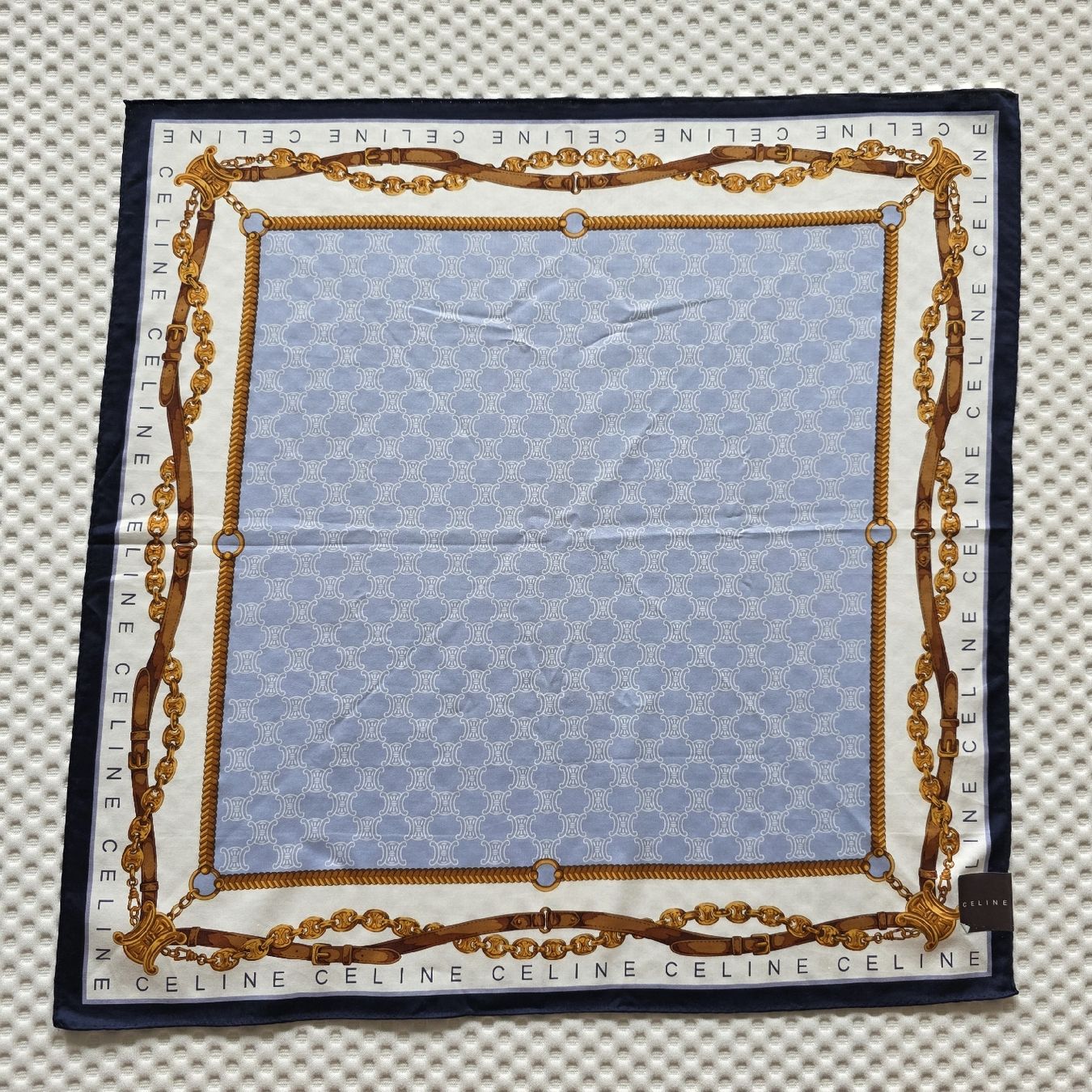 Celine Foulard & Sciarpe: Celine Baumwolltuch 50x50 cm Neu – Nuovo e nell'imballaggio originale da Zürich venduto da LIMAR 1