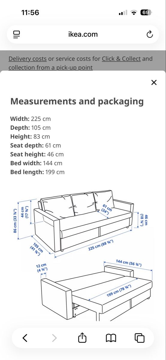 Sofas: Friheten Bettsofa inkl. Topper – Gebraucht aus Pfäffikon ZH von tschasi_ 3