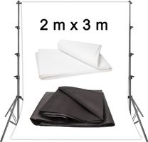 2x Photo Studio Fotohintergrund 2 x 3m