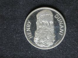 5 Fr. Gedenkmünze Henry Dunat 1978