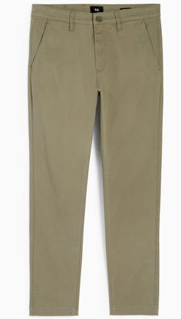 C&A Chinos Olive Green Casual Trousers - Size W46 L32