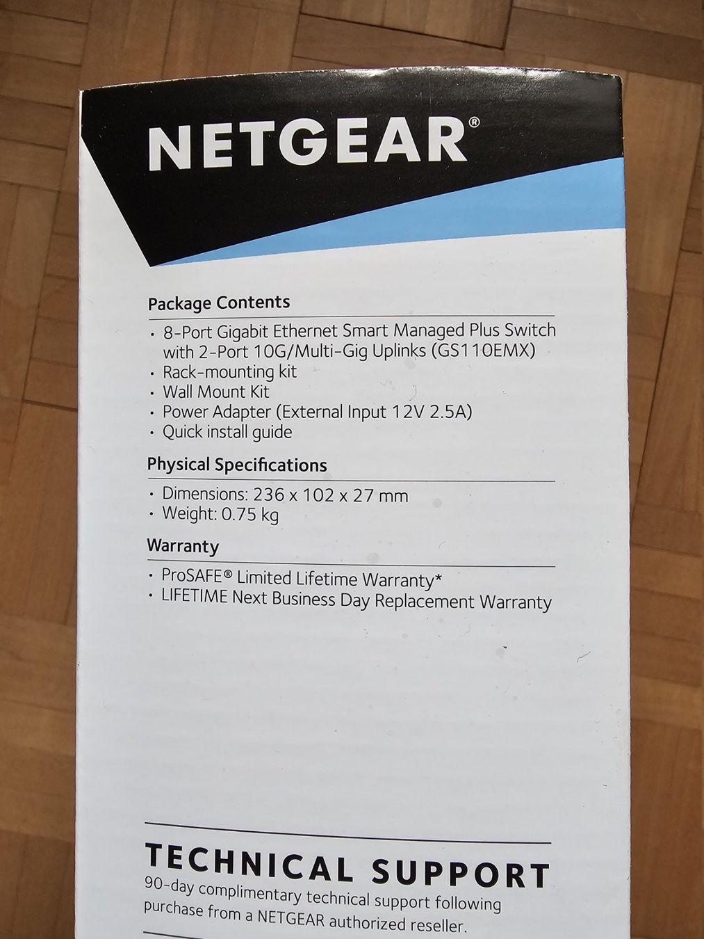 Netgear Hubs & Switches: Managed Switch 10 Gbps Netgear GS110emx – Neu (gemäss Beschreibung) aus Zürich von tido008 4