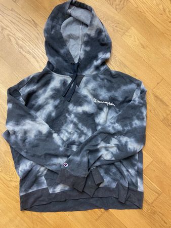 Champion Hoody Tie Dye Grau Weiss Grösse XL 