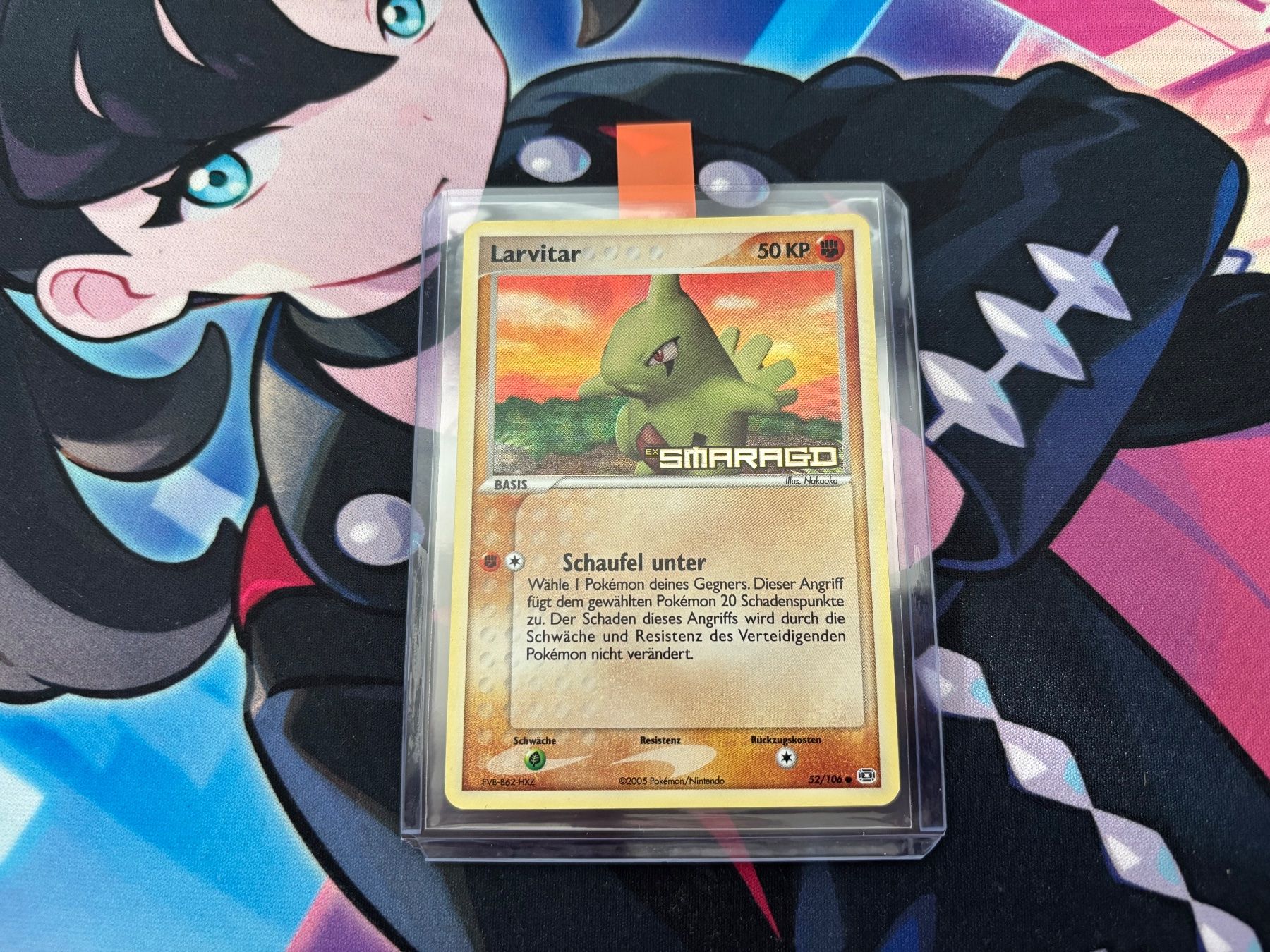 Pokémon Carte collezionabili: 2005 POKEMON Larvitar Holo Stamp Smaragd 52 – Usato da Wilen (Sarnen) venduto da Seeungeheuer