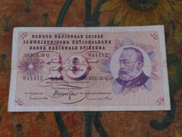 SUISSE  10  Francs  1969  (4412)  Billet