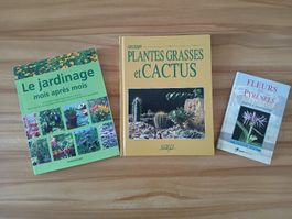 Lot de 3 livres jardinage, plantes grasse, fleurs 🌻 (FR)