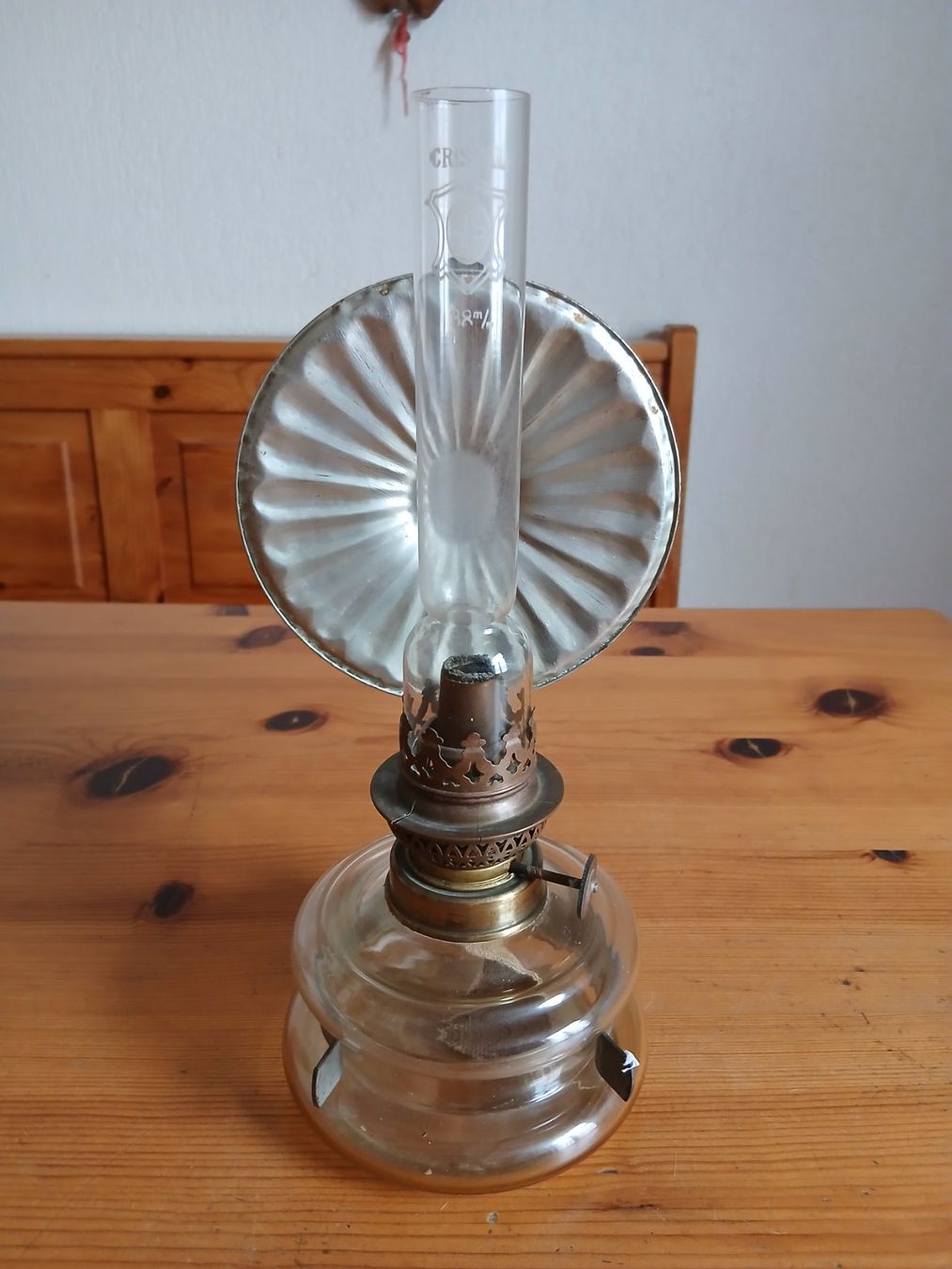 Lampade: Wandpetroleumlampe mit Reflektor – Usato da Oberentfelden venduto da Trinity1945
