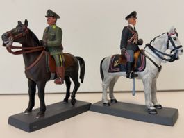 Polizia e Finanza a cavallo 54mm Zinnfiguren Zinnsoldaten