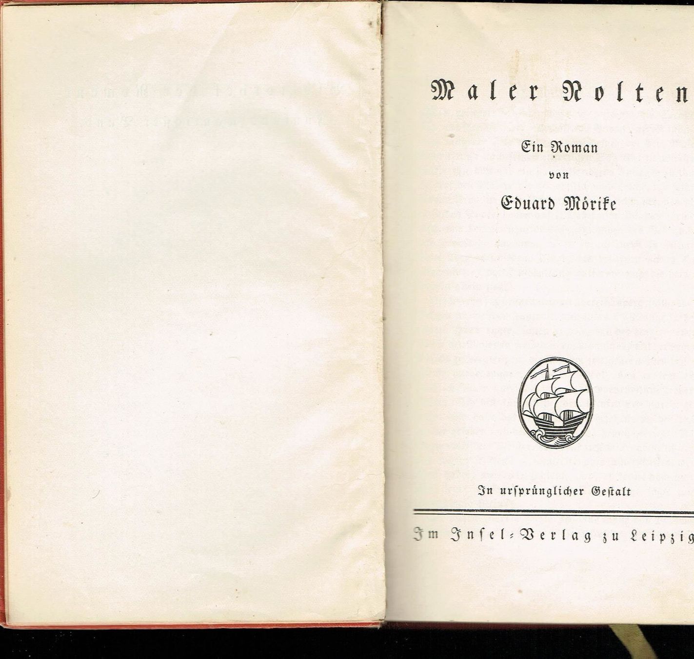 Libri: Eduard Mörike - Maler Nolten – Usato da Nunningen venduto da mercury-for-books 2