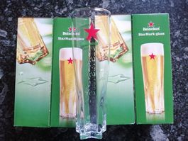 Heineken Star Mark glass 4 Stück