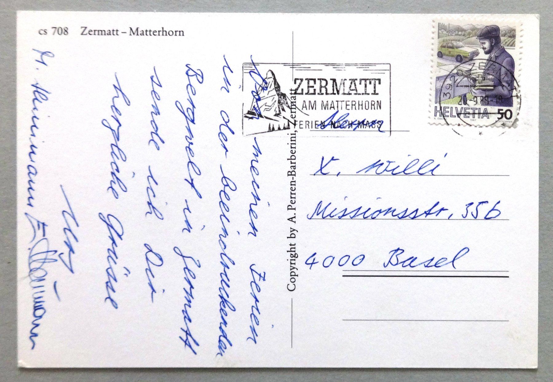 Cartes postales: Zermatt - Matterhorn – D'occasion à Fétigny par Billy2miny 1