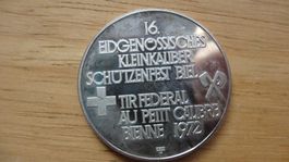 médaille commémorative Tir fédéral petit calibre Bienne 1972