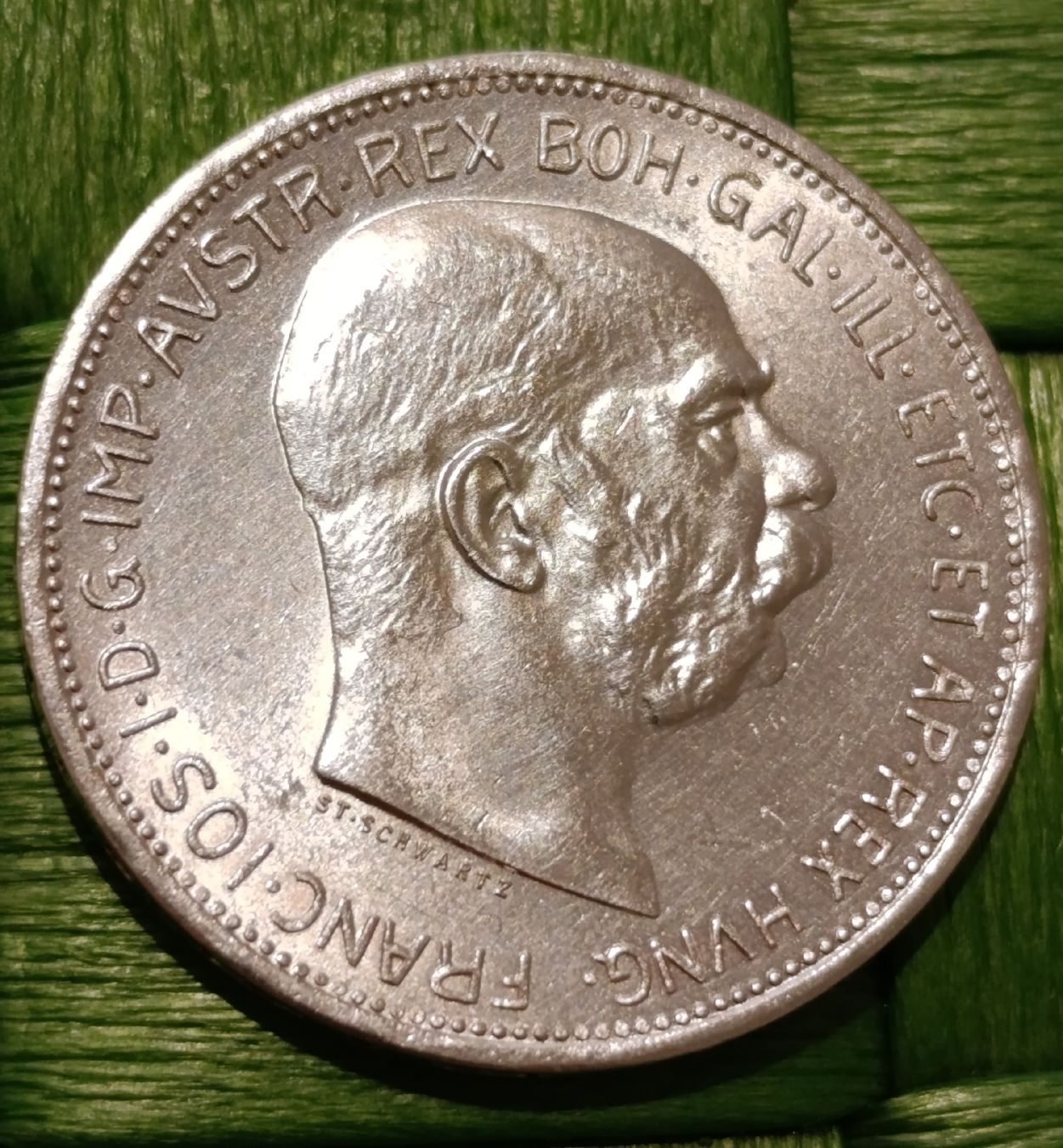 Alle Münzen: 2-Kronen/1913/Silber. – Gebraucht aus Luzern von sse_hph5