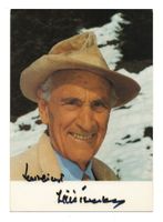 LUIS TRENKER SCHÖNES ORIGINALAUTOGRAMM