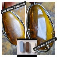 3x polierblöcke polieren schleif Schmuck Stein Glanz Silber