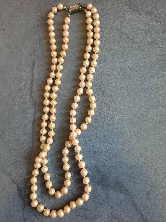 Collier Ancien En Perles - À Identifier - Occasion Bon État - Bijou Vintage Mystérieux