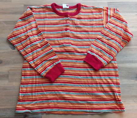 Bunt gestreiftes Langarmshirt Kinder Gr. 104