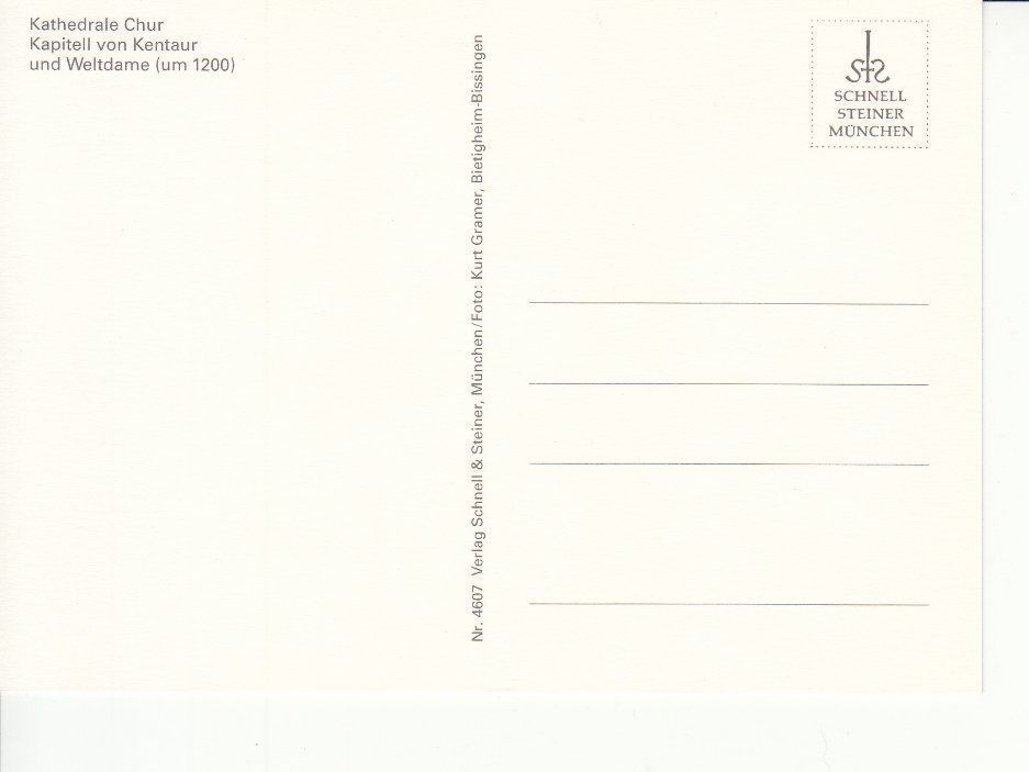 Cartoline postali: Chur Kathedrale um 1995 – Usato da Bürglen TG venduto da StampGraf 1