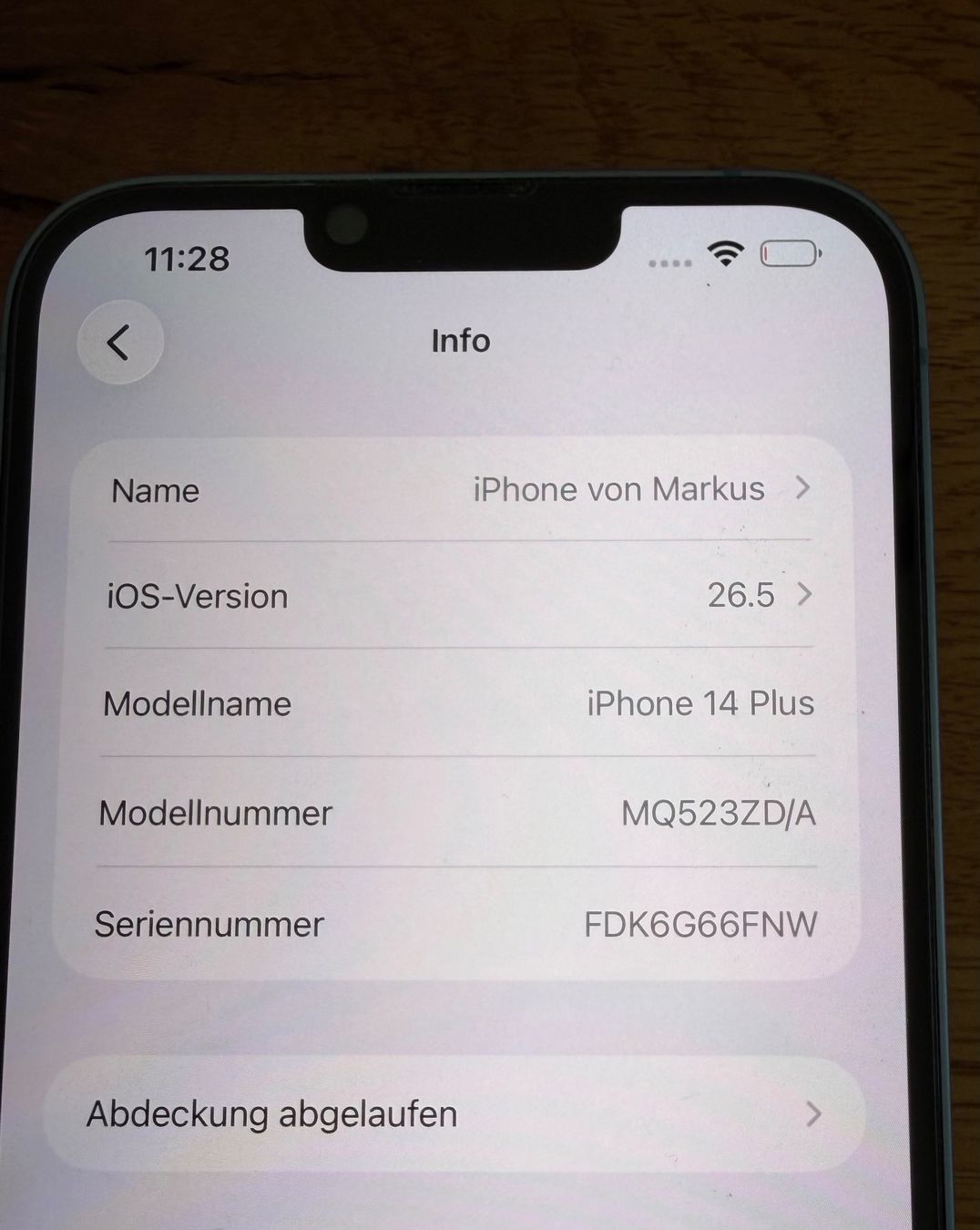 Apple Portables: Apple iPhone 14 Plus 128GB Blau – D'occasion à Erlinsbach SO par kusi40 3