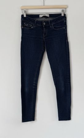 Hollister Jeans Gr. 1S W25 L29 Damen Skinny Dunkelblau