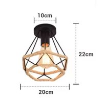 Plafonnier de Style industriel à tête unique, créatif en fer