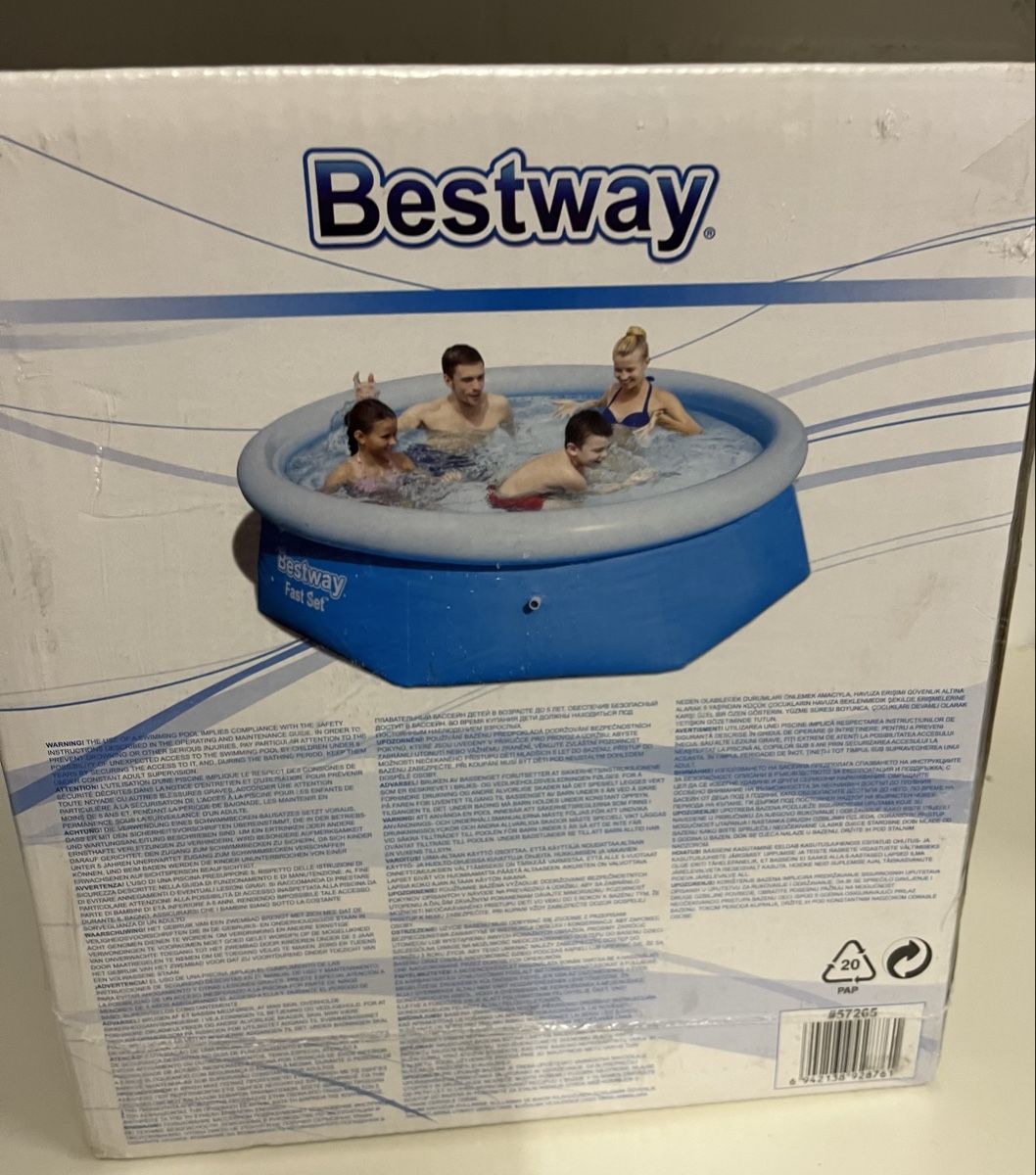 Bestway Schwimmbad: Neu: Bestway Fast Set Pool, 2.44m Durchmesser - Badespass! – Neu und originalverpackt aus Zürich von guti82 2