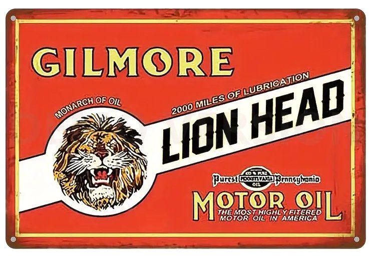 Insegne: Blechschild Gilmore Motor Oil – Usato da Kollbrunn venduto da equipe-bachofner.ch