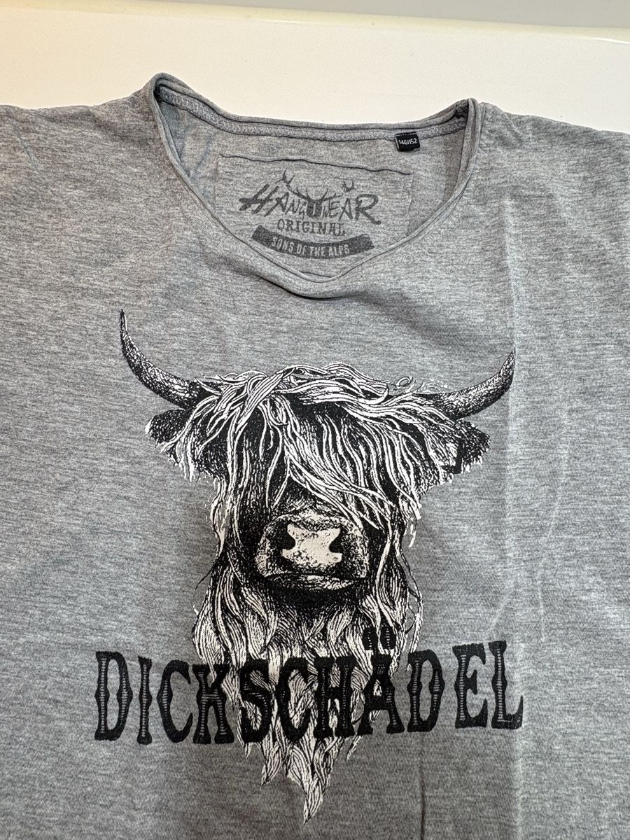T-Shirts: T-Shirt "DICK SCHÄDEL" Grau Gr. 146/152 – Gebraucht aus Ehrendingen von DeDana 1