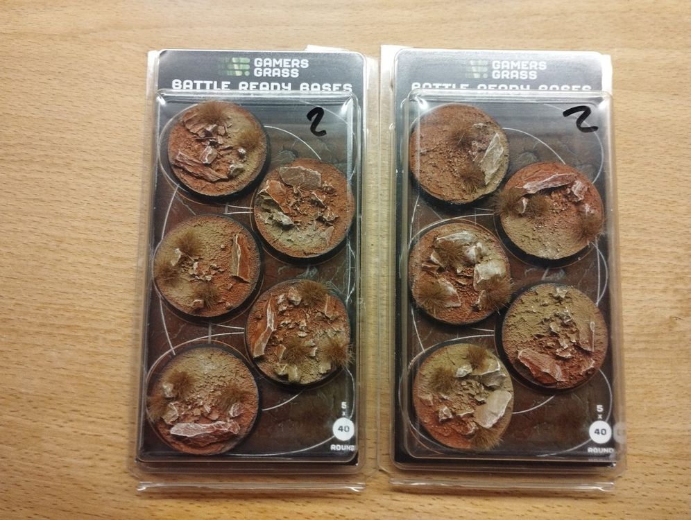 GamersGrass Badland Bases - Basette Rovinate Premium Per Miniature, 5-40 Mm, Tema Badlands - 3
