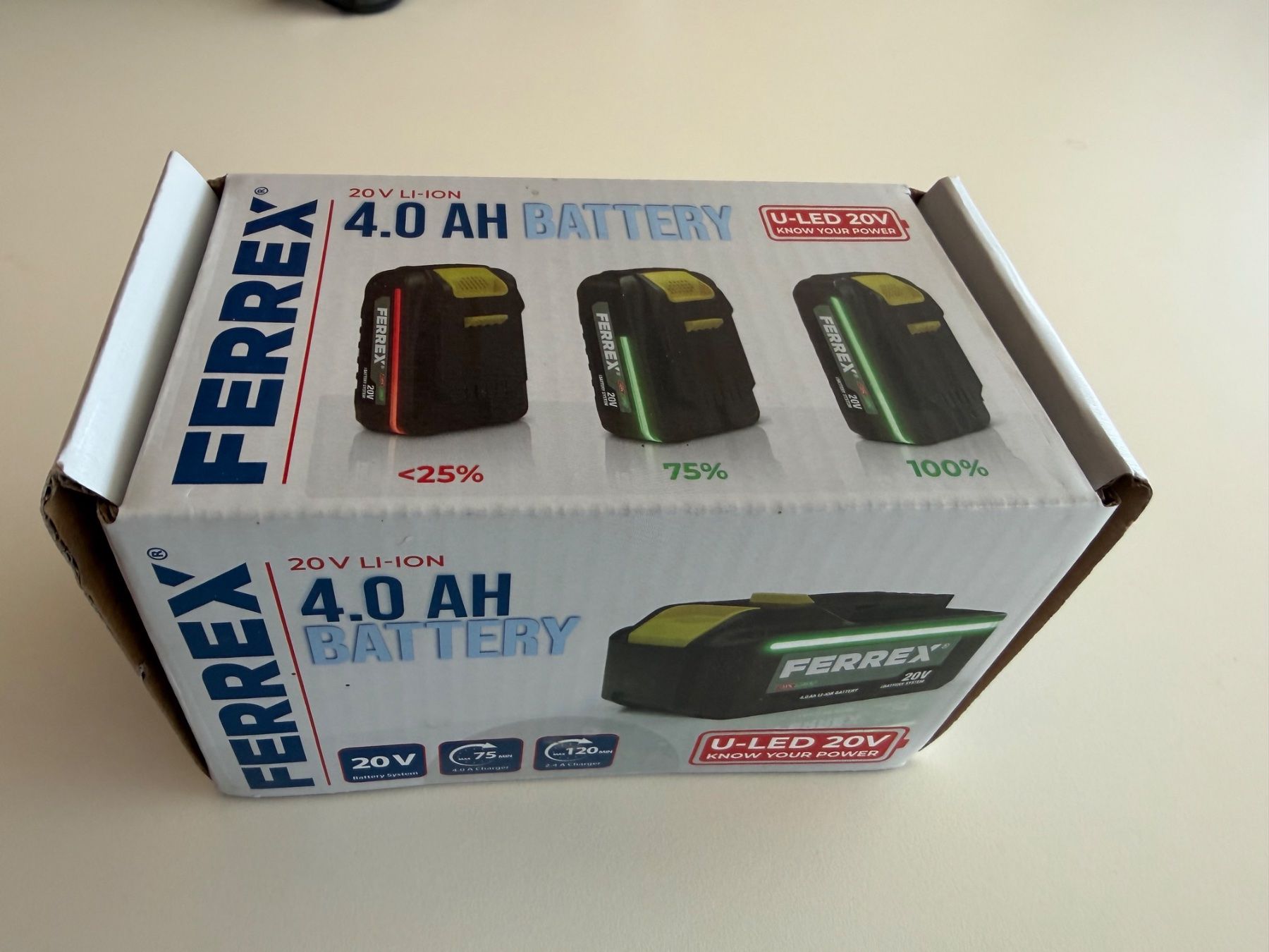 Ferrex Accus & piles: Ferrex batterie 20V 4.0Ah – Neuf avec emballage d'origine à St-Gingolph par GoldenKeys 2